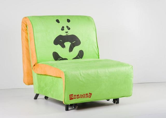 Кресло кровать Novelty 02 зеленый принт Panda