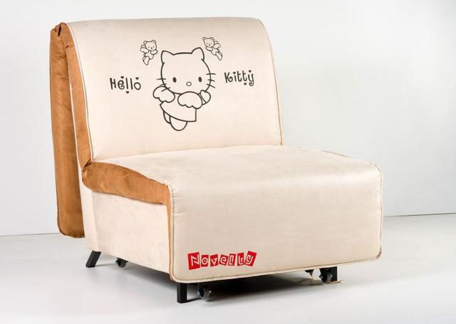 Кресло кровать Novelty 03 бежевый принт Hello Kitty