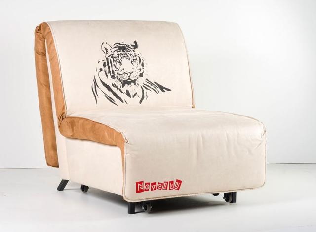 Кресло кровать Novelty 03 бежевый принт Tiger