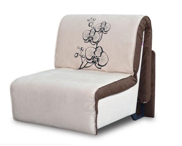 Кресло кровать Elegant 03 бежевый принт Orchidea