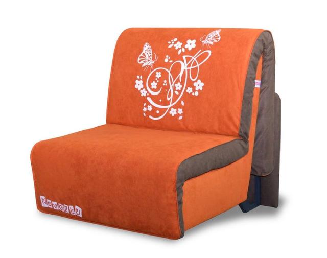 Кресло кровать Elegant 03 оранжевый принт Butterfly