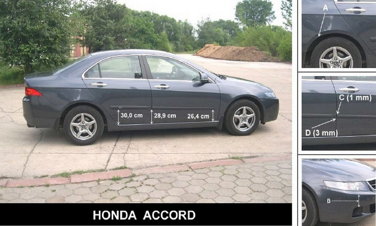 Молдинги на двері для Honda Accord Mk7 2002-2008, фото 3