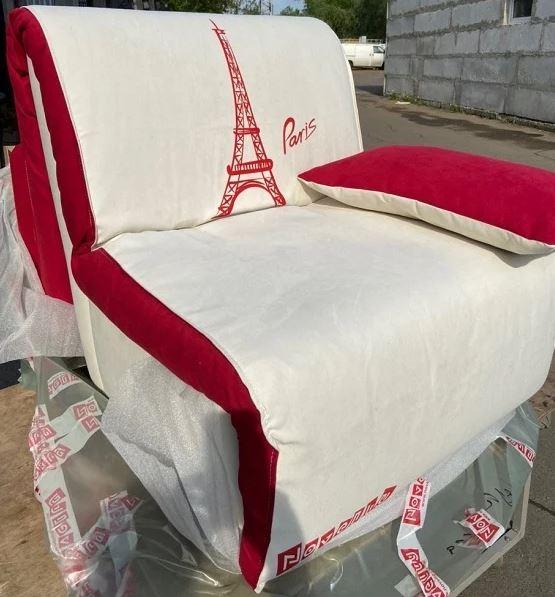 Кресло кровать Elegant 03 белый принт Paris