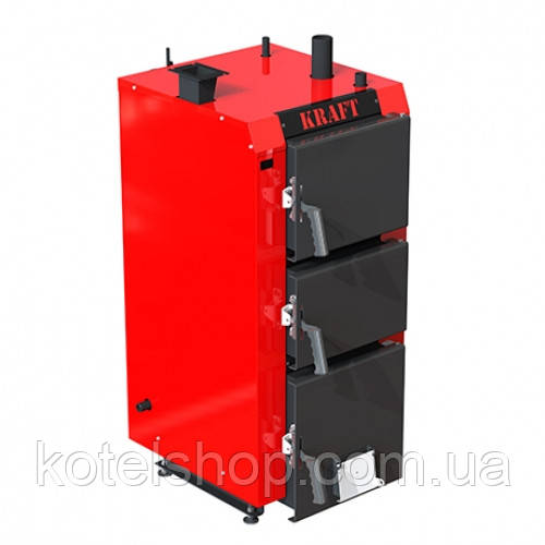 

Котел стальной Kraft (Крафт) S, 30 (30 кВт) с электроникой, Красный