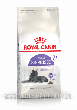 

Сухой корм Royal Canin Sterilised 7+* 1.5 кг для стерилизованных кошек в возрасте от 7 до 12 лет.