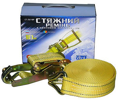 

Стяжка груза 5T х50мм х10м ST-212-10 YL (color box) (компл.)