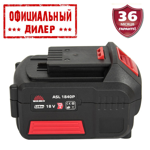 

Батарея аккумуляторная Vitals ASL 1840P (18 В, 4 А/ч)