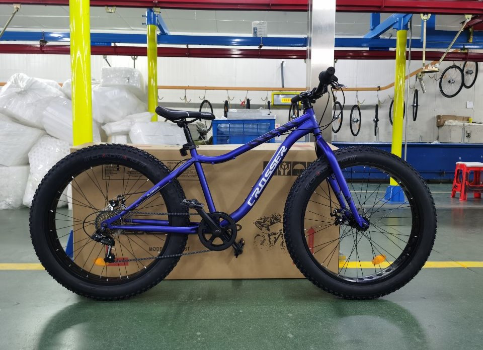 

Велосипед Crosser Fat Bike 26" Стальгная рама 16,5 Синий