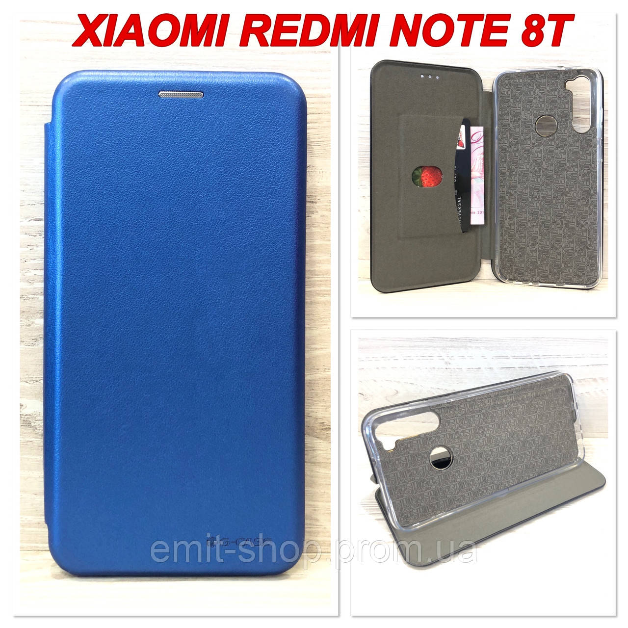 

Чехол-книжка G-Case для Xiaomi Redmi Note 8T (Синий)