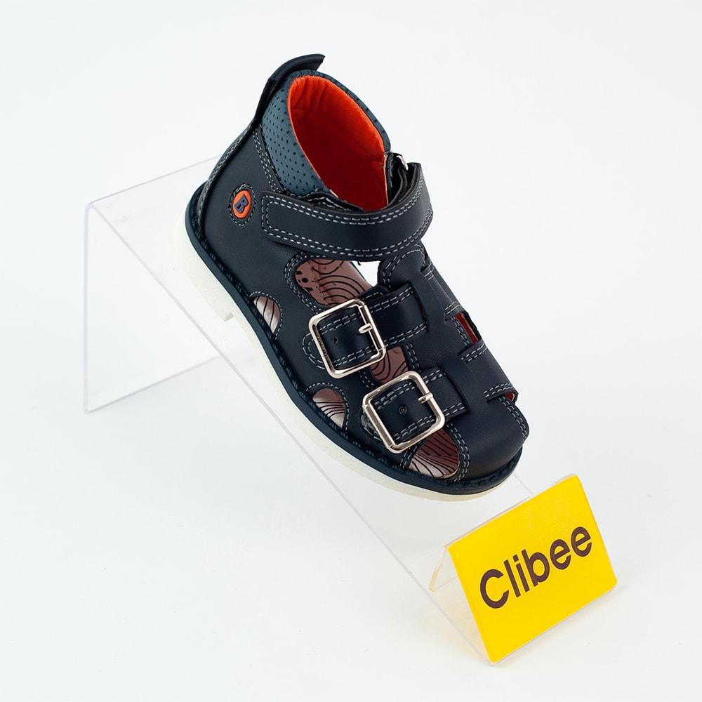 

КОЖА! Детские босоножки оптом Clibee Z233 blue/orange (р.20-25), Синий