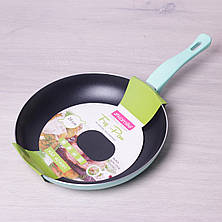 Сковорода з антипригарним покриттям без кришки для індукції 28 см Kamille, фото 3