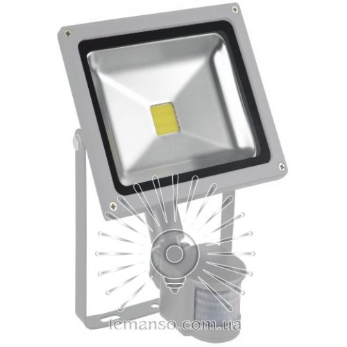 

Прожектор LED 20w 6500K IP65 1100LM LEMANSO 100-265V с датчиком серый/ LMPS24