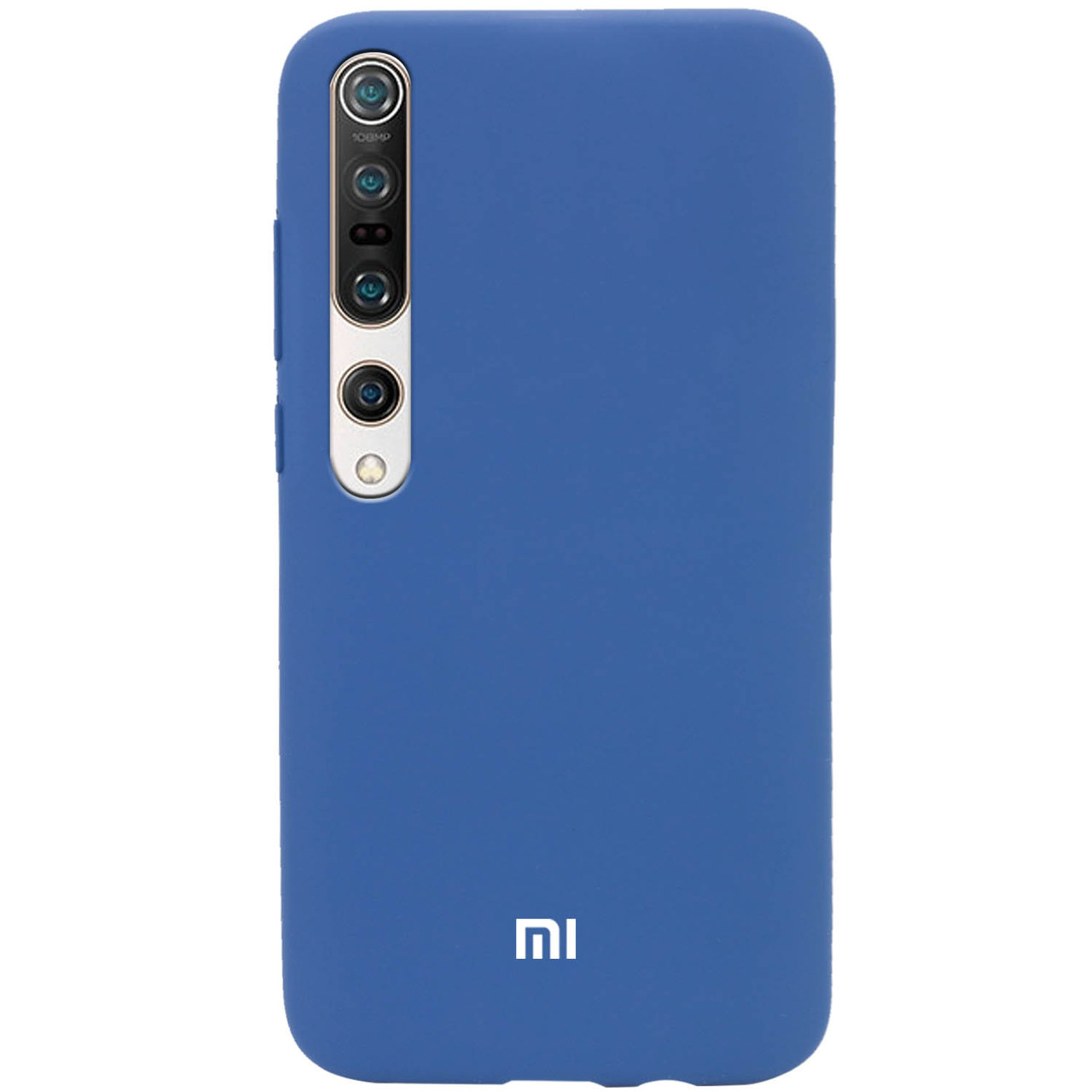 

Чехол Silicone Cover Full Protective (AA) для Xiaomi Mi 10 / Mi 10 Pro, Синий / navy blue