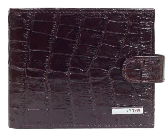Кошелёк  коричневого цвета Karya 0431-57 под крокодил