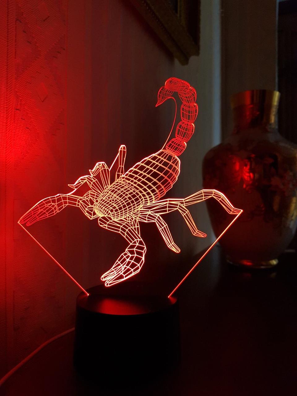 

3D светильник 3DTOYSLAMP Скорпион