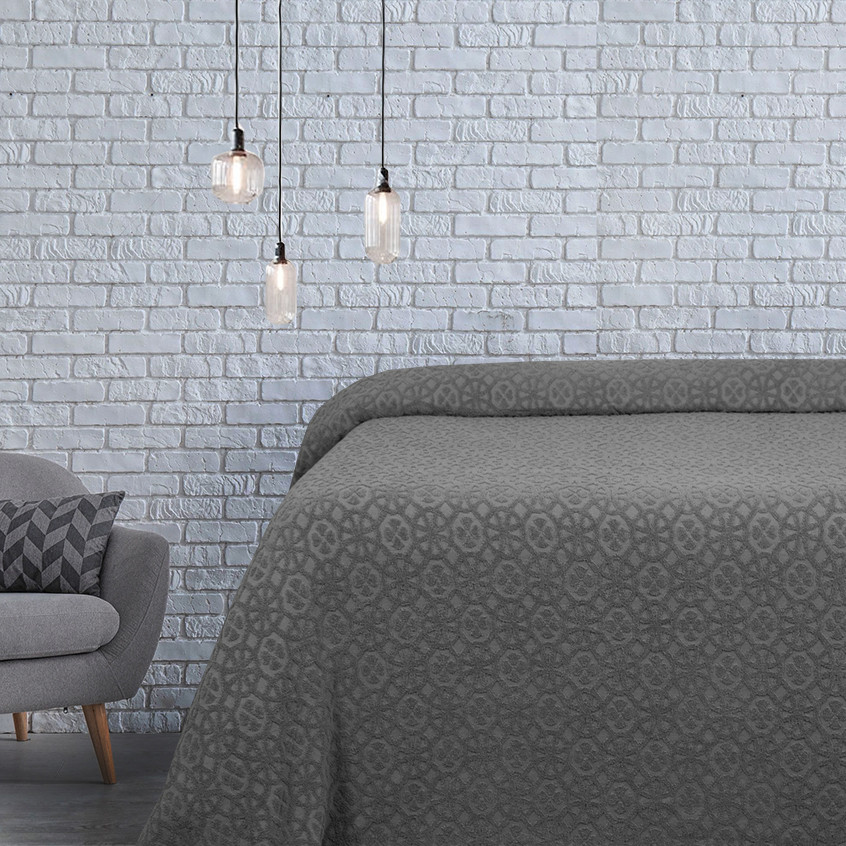 

Простынь махровая Deco Lotus антрацит 200х220 см