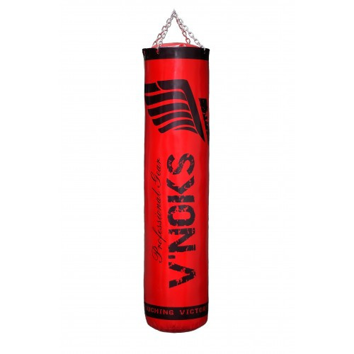 🔥 Боксерський мішок V'Noks Gel Red 150 см 50-60 кг, червоний + ланцюга у подарунок!🎁