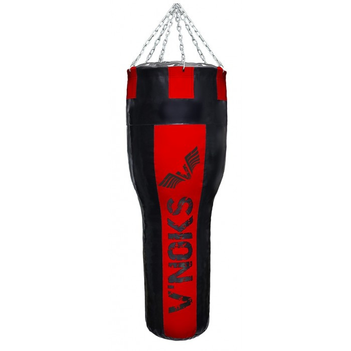 🔥 Боксерський мішок конусний V'Noks Gel Red 120 см 45-55 кг, червоний + ланцюга у подарунок!
