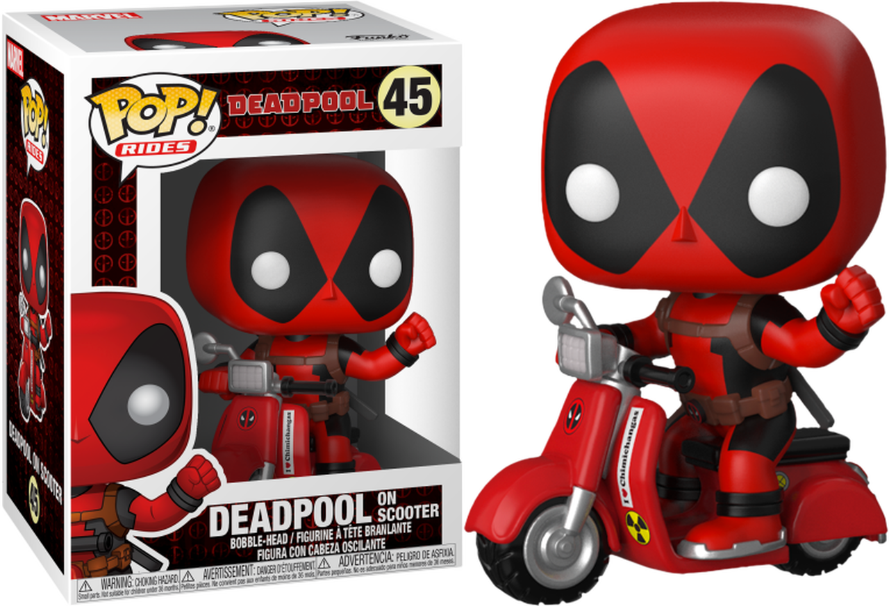 

Фигурка Funko Pop Фанко Поп Deadpool on scooter Дэдпул на скутере 10см DP48