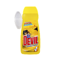 Dr.DEVIL 3в1 Lemon Fresh гель для WC 400 мл. Свежесть Лимона + запасной блок, фото 1