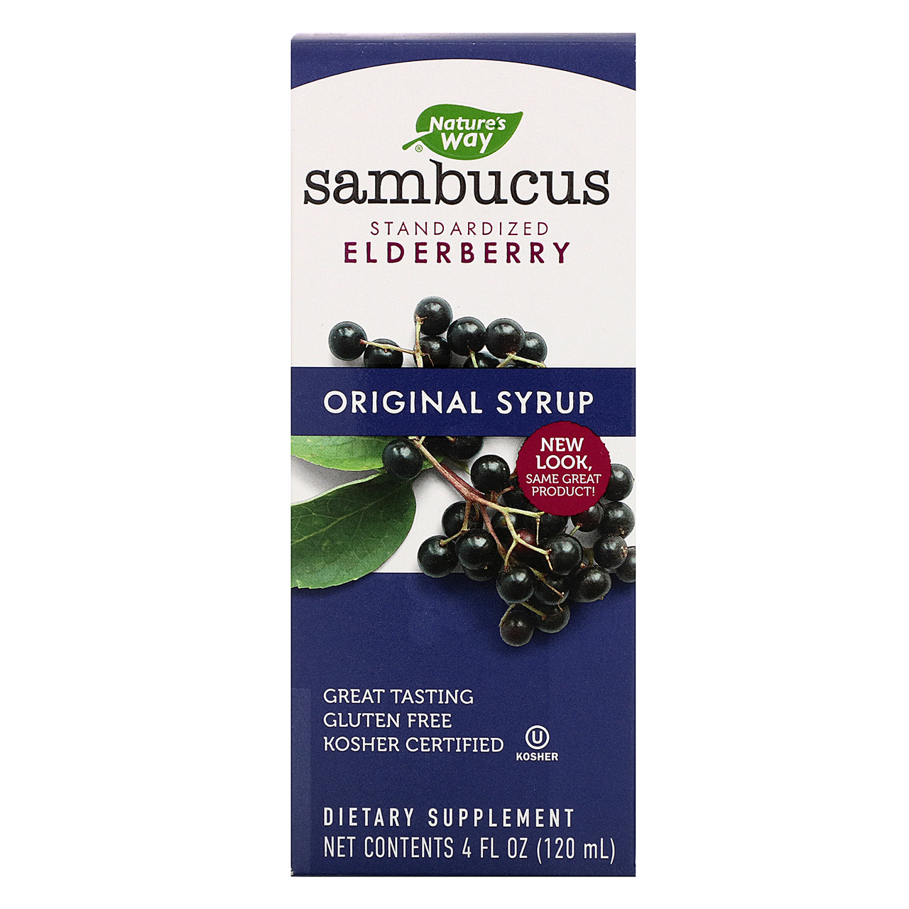 

Сироп с бузиной Nature's Way "Sambucus Standardized Elderberry Original Syrup" оригинальный (120 мл)