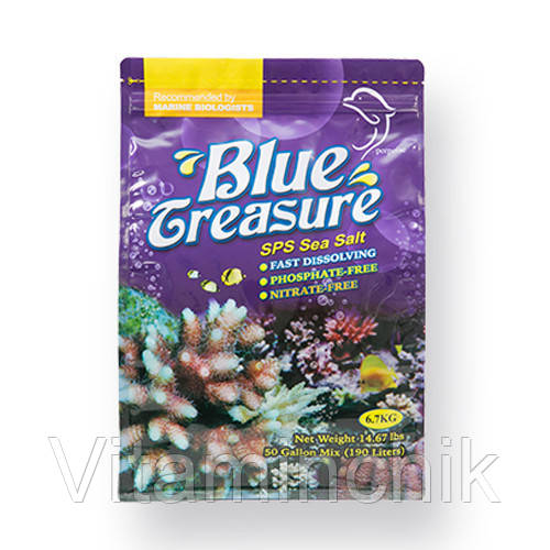 Рифовая соль Blue Treasure для S.P.S. кораллов, 6.7 кг
