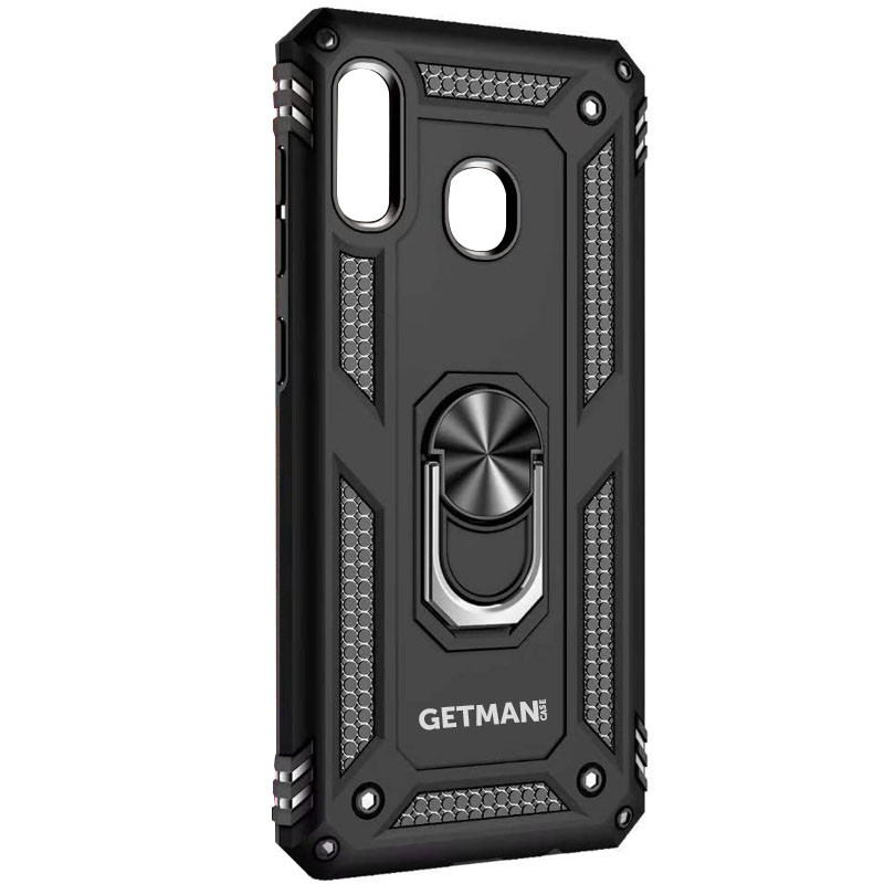 

Ударопрочный чехол GETMAN Serge Ring for Magnet для Samsung Galaxy A11 / M11, Черный