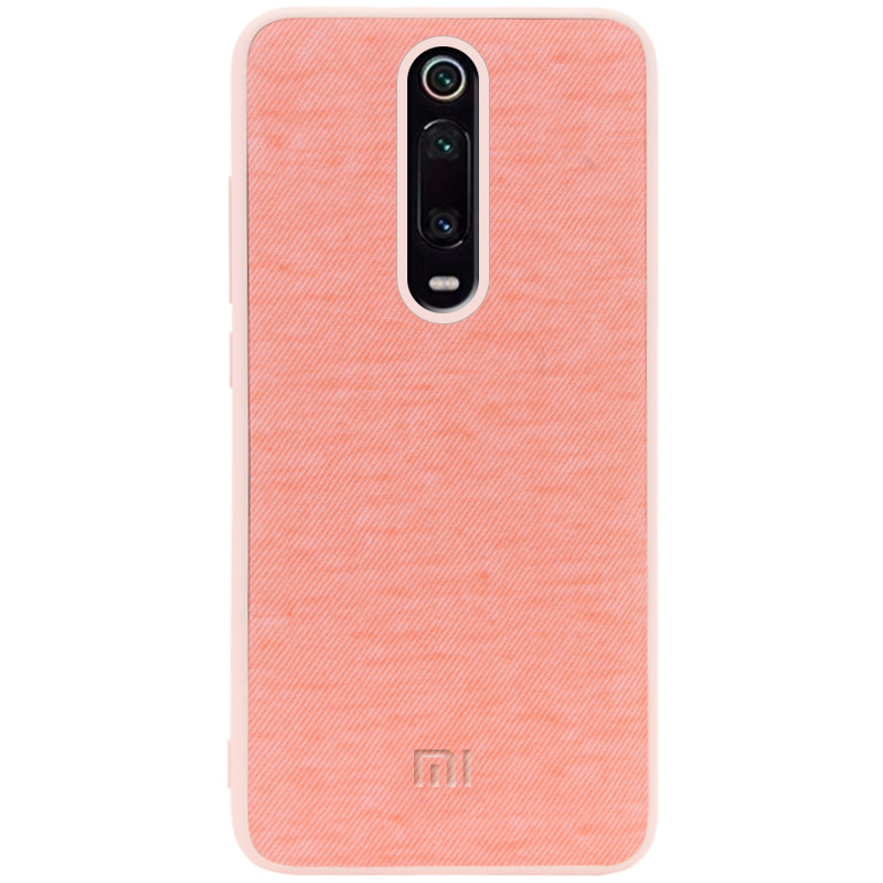 

Противоударный Чехол накладка Epik Textile Logo NEW для Xiaomi Redmi K20 / K20 Pro / Mi9T / Mi9T Pro Розовый