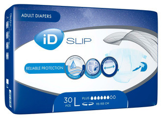 Подгузники для взрослых iD Expert Slip Plus L 115-155 см 30 шт айди эк