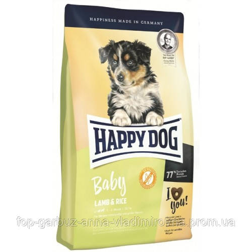 

Happy Dog (Хэппи Дог) Baby Lamb Rice, Корм для щенков для средних и крупных пород, 10 кг