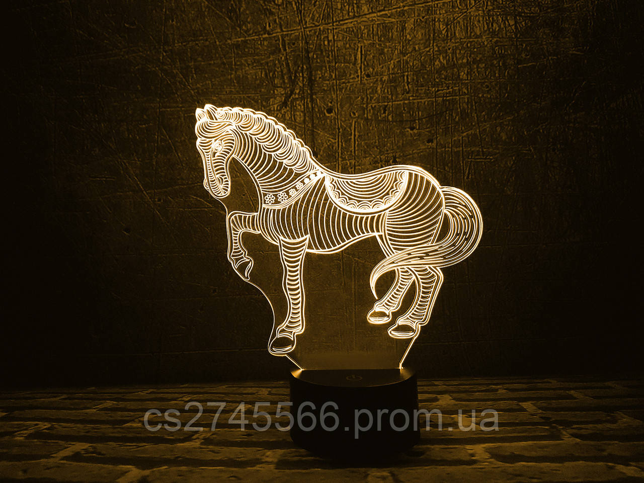 Сменная пластина для 3D ламп Лошадка