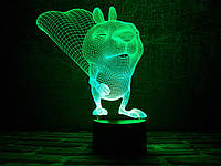 Сменная пластина для 3D ламп Бельчонок, фото 1