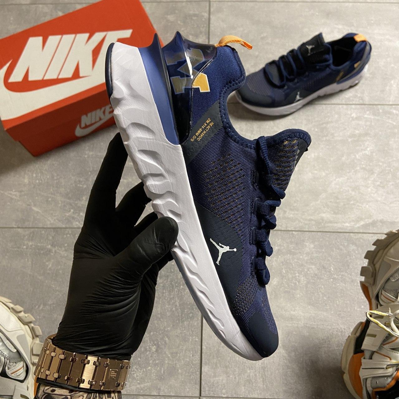 

Air Jordan React Havoc Michigan Wolverines | кроссовки мужские; синие; летние; спортивные, Синий