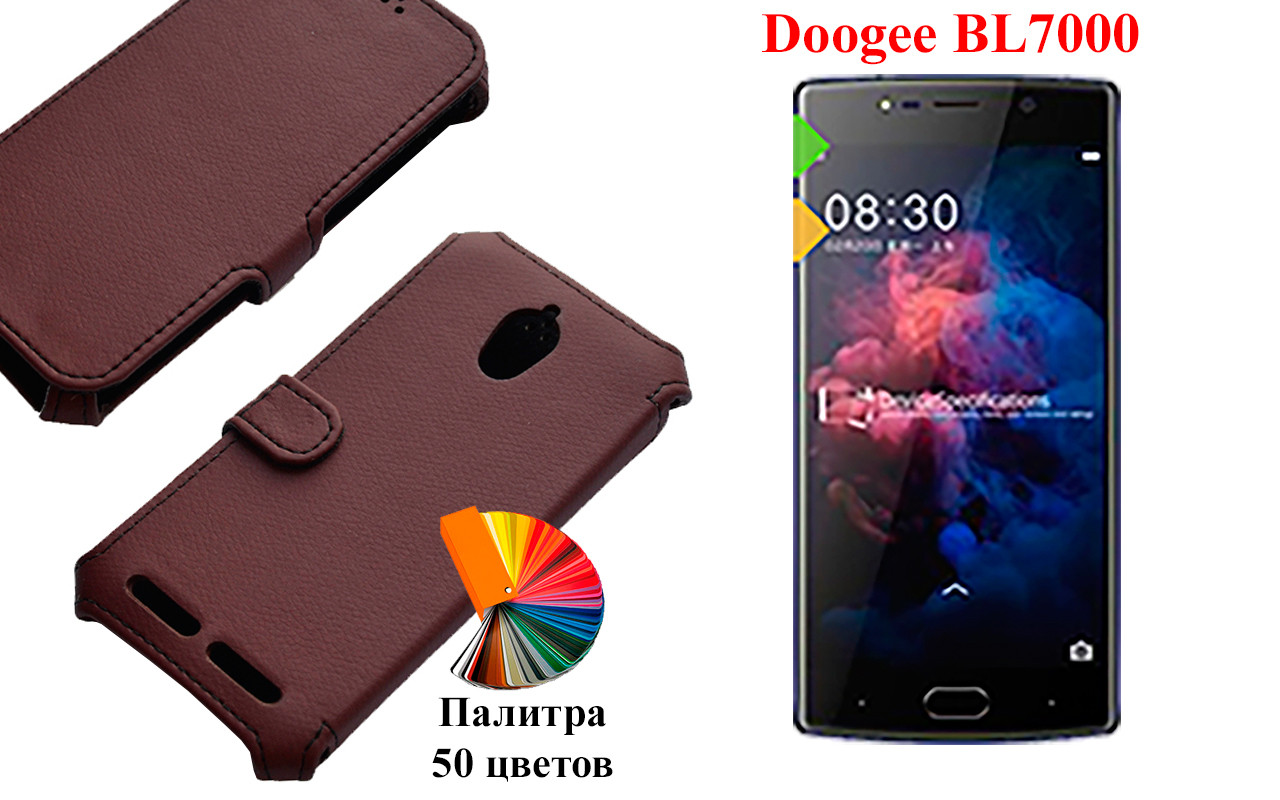 

Чехол-книжка с кредиткою Doogee BL7000, Черный