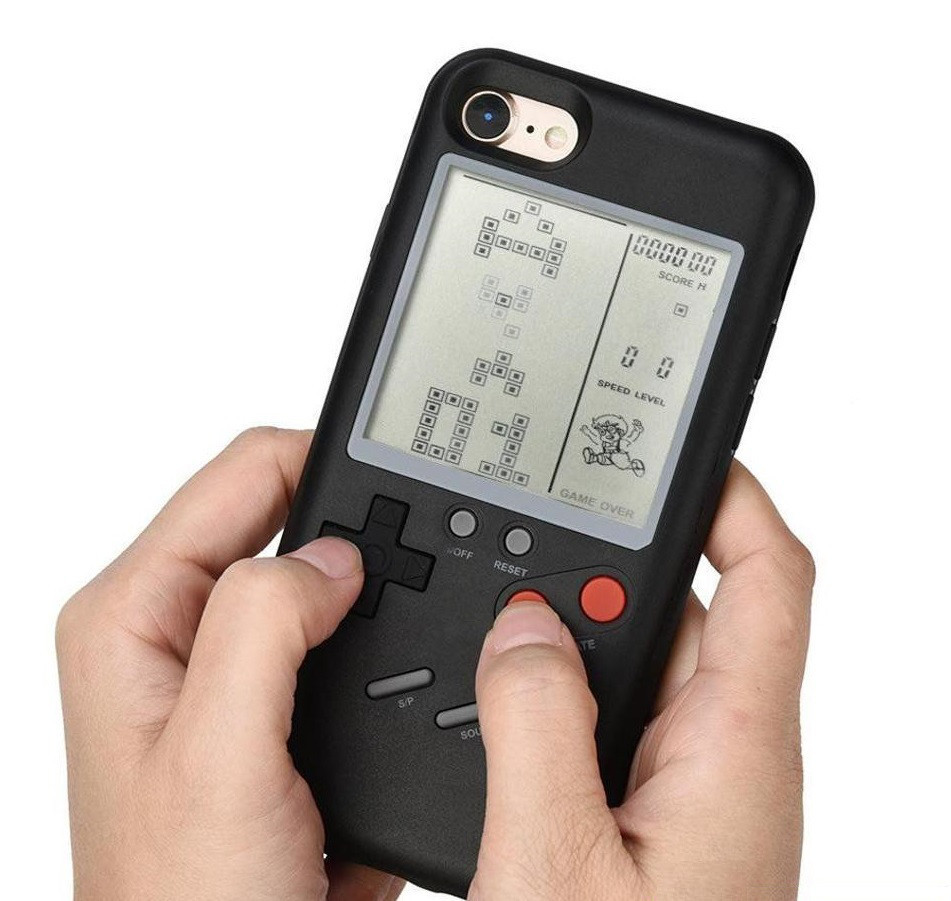 

Чехол панель TETRIS CASE LAUDTEC WANLE для смартфонов iPhone 6 + / 6S + (PLUS) с игрой Тетрис Черный