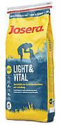 Josera Light and Vital 15 кг  корм с ягненком для малоактивных собак
