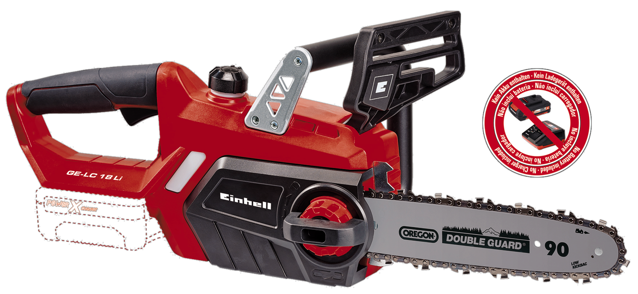 

Ланцюгова акумуляторна пила GE-LC 18 Li - Solo Einhell (арт. 4501761)