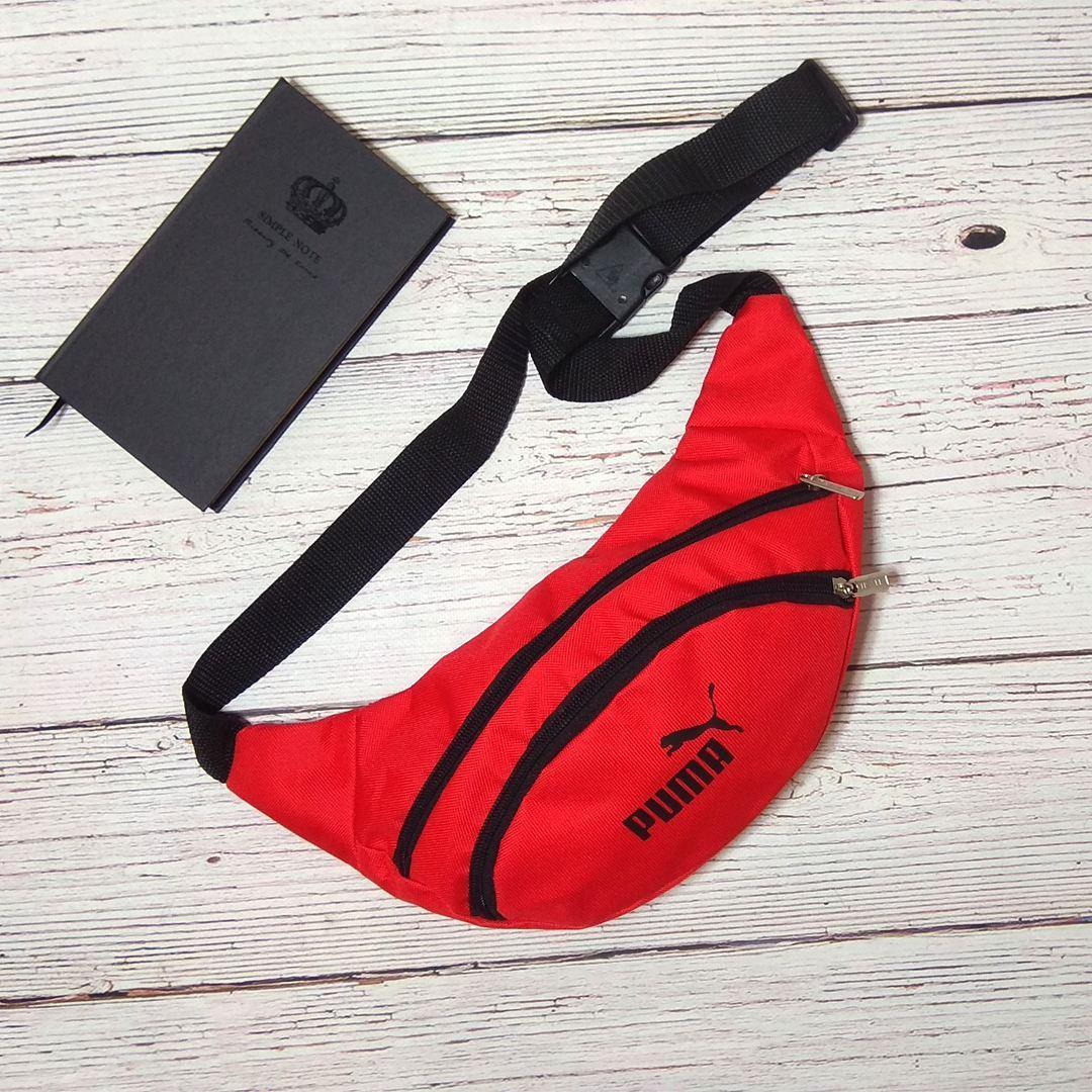 

Поясная сумка, Бананка, барсетка пума, Puma. Красная TOPvse, Красный