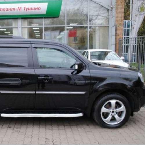 

Ветровики дефлекторы окон Honda Pilot II 08-15 COBRA TUNING (Накладные)