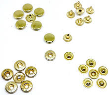Кнопка Альфа 10.5 мм золото (в упаковці 720 штук)