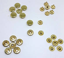 Кнопка Альфа 12.5 мм золото ( в упаковці 720 штук )