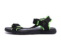 Мужские кожаные сандалии Nike Track Black (реплика)