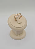Золотое кольцо с накладкой Версаче, фото 4