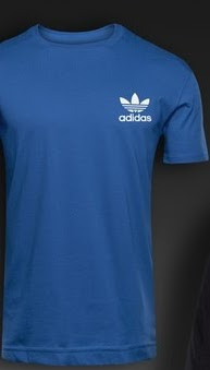 

Футболки с коротким рукавом Adidas синяя, Синий