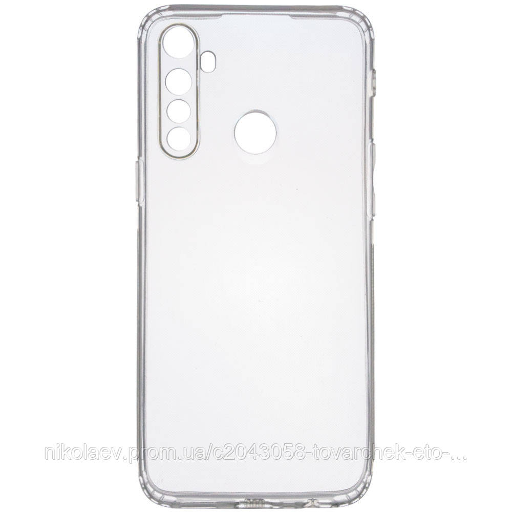 

TPU чехол GETMAN Transparent 1,0 mm для Realme 5 Pro, Прозрачный / transparent