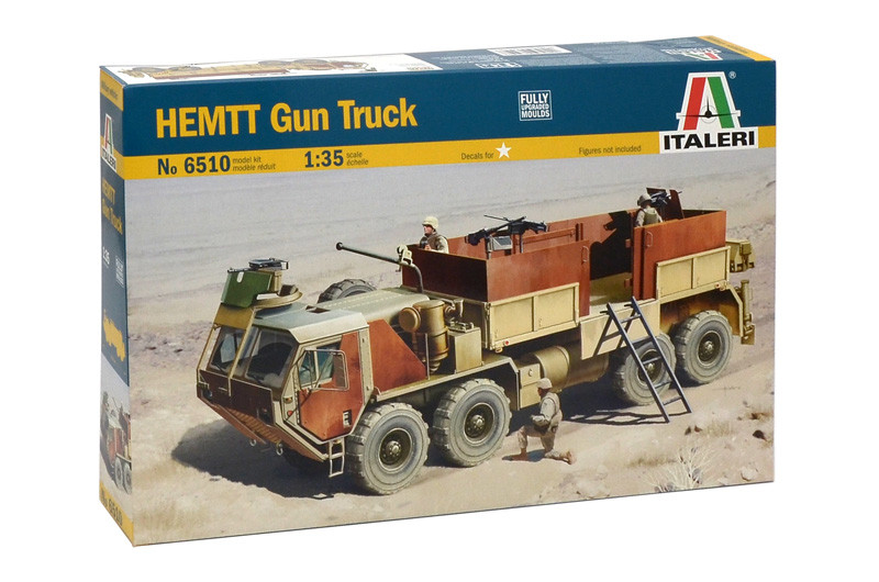 

HEMTT Gun Truck. Сборная модель военного грузового автомобиля. 1/35 ITALERI 6510