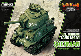 M4A1 SHERMAN збірна модель американського середнього танка MENG MODEL WWT-002