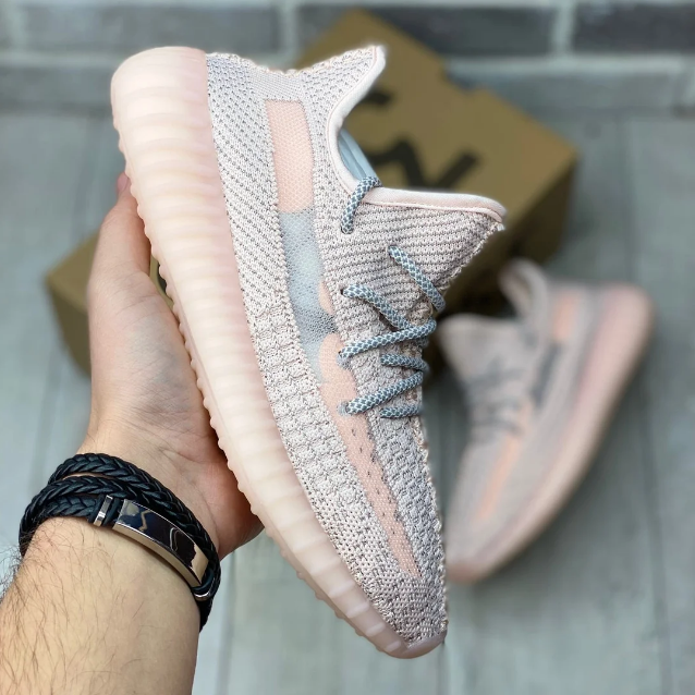 

Adidas Yeezy Boost 350 V2 Synth Reflective (Pink)| кроссовки женские персиковые/нежно-розовые полный рефлектив, Персиковый