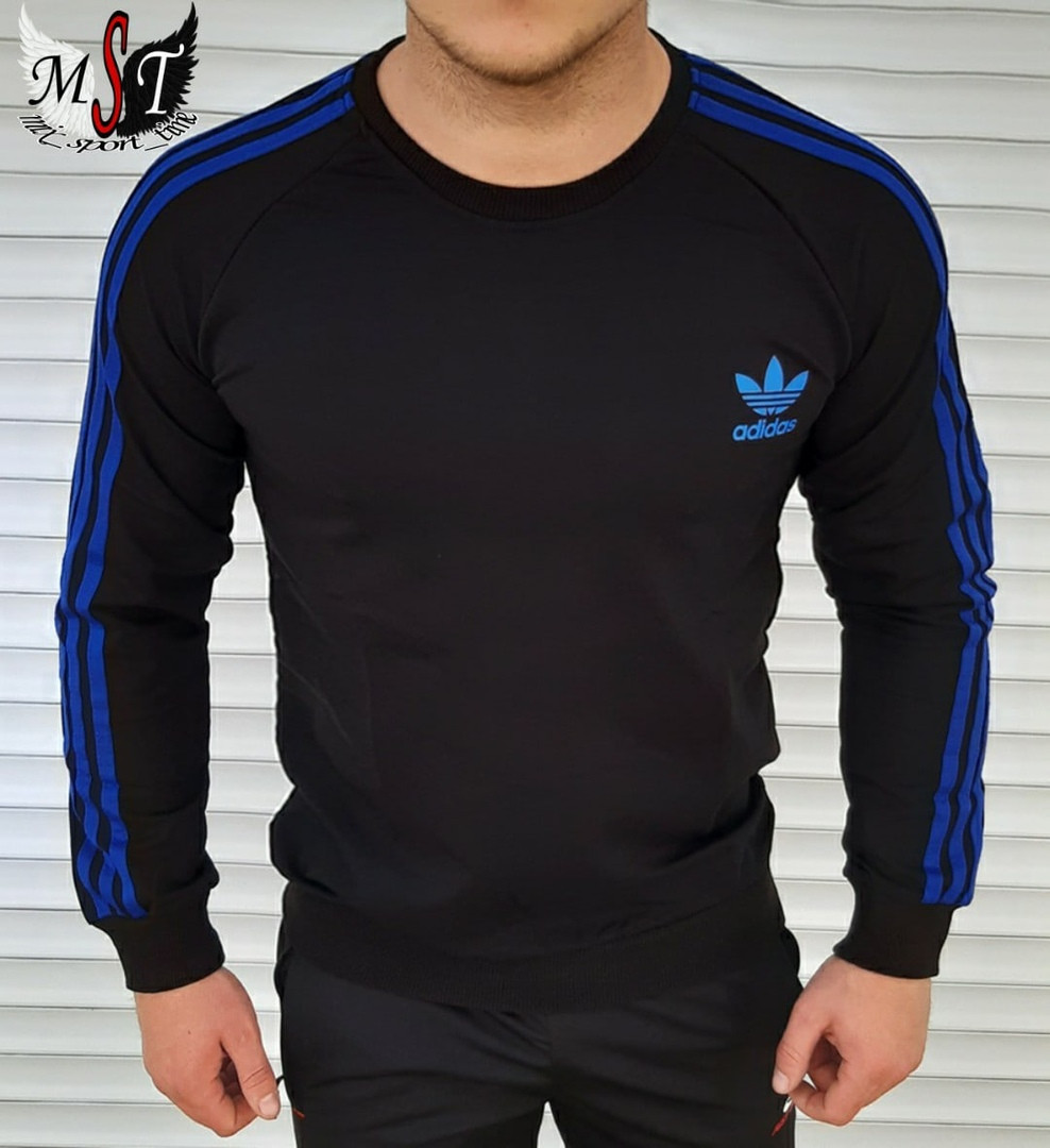 

Мужская кофта - свитшот Adidas адидас лампасы турция (мих)