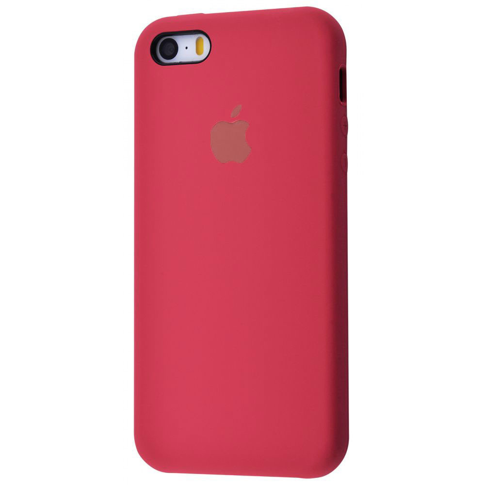 

Чехол Silicone Case для Apple iPhone 5 / 5S / SE Rose Red